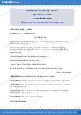 Đề thi giữa kì 1 Văn 9 - Đề số 2